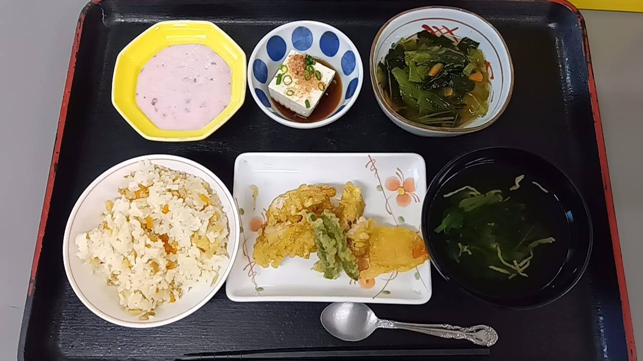 写真：バリエーション豊かな食事